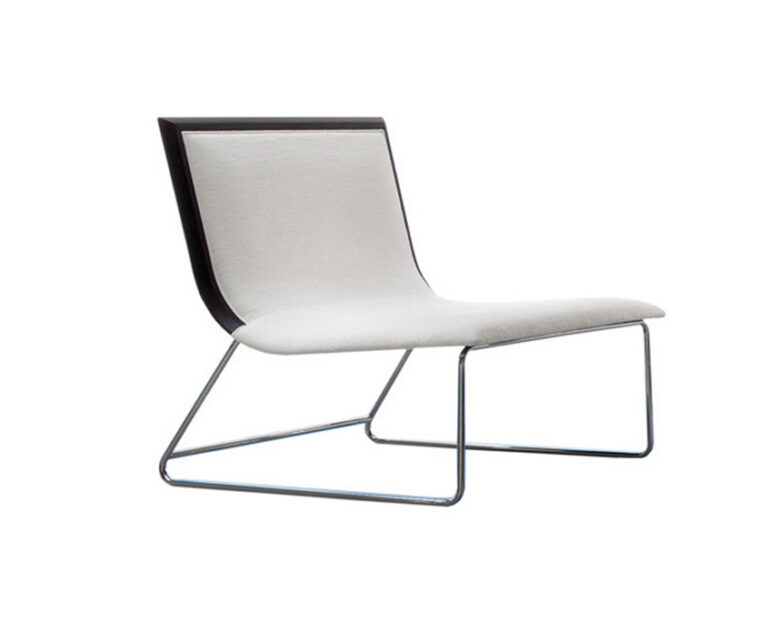Level4 Aria white sling lounge chair