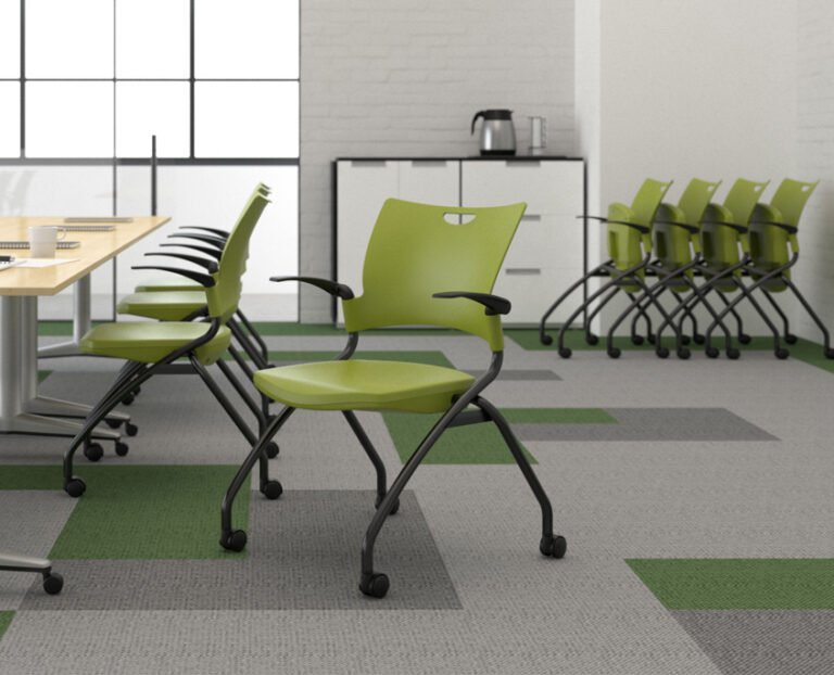9 to 5 Seating Bella green nesting chairs