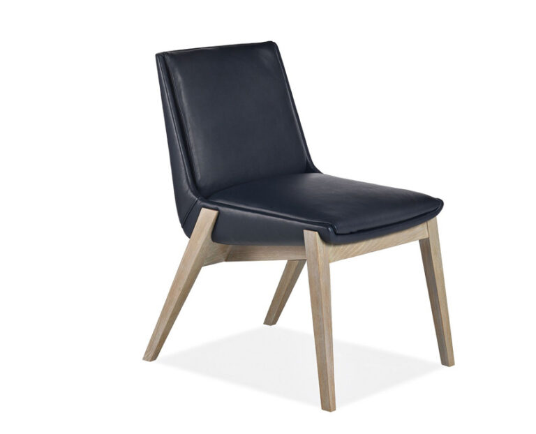 Cabot Wrenn Diversity black leather side chair