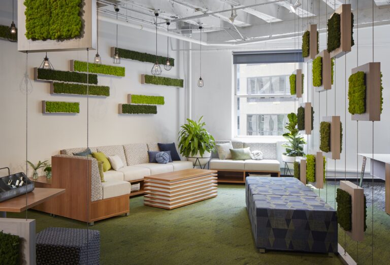 AIS LB lounge with moss wall panels