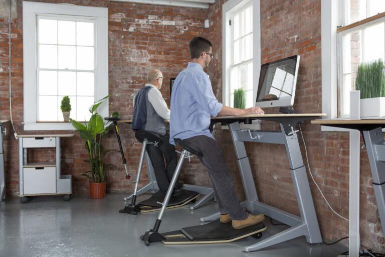 Safco Locus leaning seats at standing desks