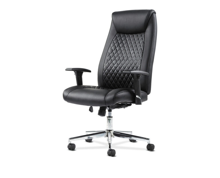 HON Sadie black leather executive chair