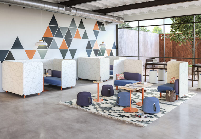 EKO Soft lounge seating in a colorful open office