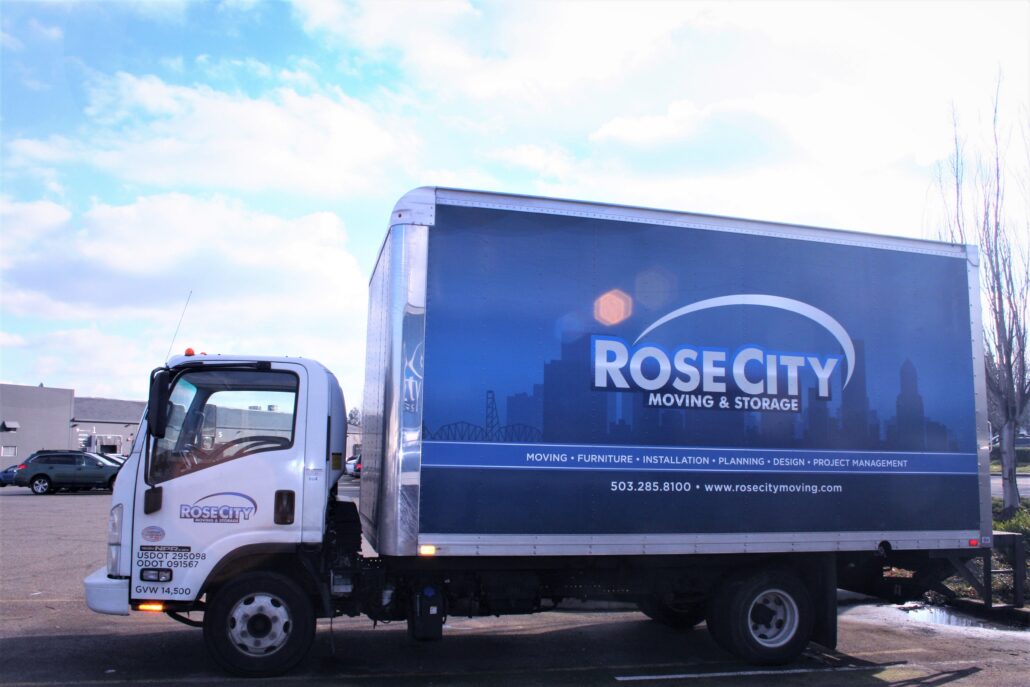 Rose City moving and storage truck