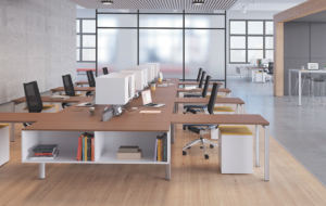 Modern Office Workstation Desk Storage
