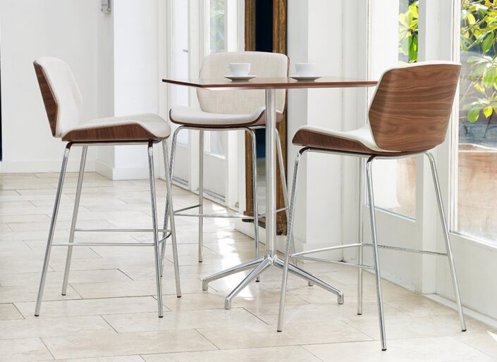Boss Design Kruze high stools at a café table